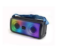 Inovalley Enceinte lumineuse Bluetooth HP345-B 10W LEDs V5.3 Micro TWS FM USB 2.0 micro SD AUX-IN