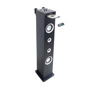 Inovalley HP49CD - Tour de son Bluetooth - Lecteur CD et fonction Karaoké - 100W - Radio FM - Port USB - Entrée aux-in - Noir