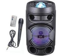 INOVALLEY KA02 BOWL- Enceinte lumineuse Bluetooth 400W - Fonction Karaoké - Boule kaléidoscope LED multicolore - Port USB, Micro-SD