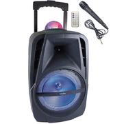 INOVALLEY KA116BOWL - Enceinte lumineuse Bluetooth 450W - Fonction Karaoké - Boule kaléidoscope LED multicolore - Port USB