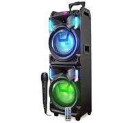 INOVALLEY MS01XXL Enceinte Nomade Karaoke Trolley - bluetooth - 800W