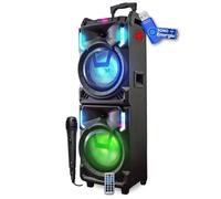 INOVALLEY MS01XXL Enceinte Nomade Karaoke Trolley - bluetooth - 800W+clé USB 32Go