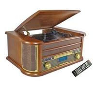 Chaîne Hifi vinyle style rétro Bluetooth - Lecteur CD / K7 Audio / FM / USB - INOVALLEY RETRO29-E