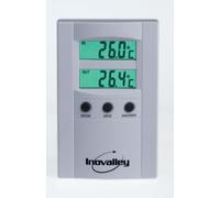 Inovalley T 01 Thermomètre électronique intérieur/extérieur Argenté