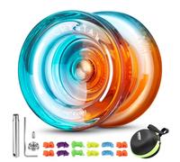 INOVASHON JoJo K2 réactif Crystal Neospin Yoyo pour enfants et débutants, double usage avec ralenti et roulement à billes, yo-yo professionnel avec non réactif, avec 12 cordes, jeu de roulements