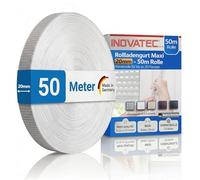 INOVATEC Sangle de volet roulant Maxi 20 mm - Rouleau de 50 m - Indéchirable et résistante aux UV avec protection des bords en perlon - Pour fenêtres et portes - Compatible avec tous les enrouleur de