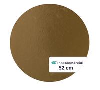 Inoverse Lot de 100 supports à gâteau ronds - Diamètre : 52 cm - En carton solide - Revêtement - Jetables - En carton - Accessoires de gâteau