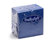 Inoverse Lot de 1000 Serviettes de Table en Papier Unies Bleues - 2 Plis, Pliage 1/4, 33 x 33 cm - Serviettes Décoratives pour Mariage, Fête, Restaurant et Gastronomie