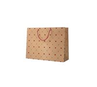 Inoverse Lot de 25 sacs cadeaux avec anse - 37 x 25 cm Motif Love - Grand sac cadeau en papier de qualité supérieure - Stable et réutilisable - Sac cadeau pour anniversaire, mariage, Noël