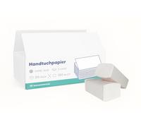 Inoverse Lot de 3000 feuilles de serviettes en papier, 25 x 23 cm, pliées en ZZ, blanches, serviettes pliantes, serviettes en papier pour distributeur, serviettes jetables, papier essuie-main (20