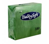 Inoverse Lot de 500 Serviettes de Table en Papier Unies Vert - 2 Plis, Pliage 1/4, 33 x 33 cm - Serviettes Décoratives pour Mariage, Fête, Restaurant et Gastronomie