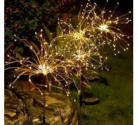 Inovey Lanterne Solaire À Fleurs Lanterne De Jardin Extérieur Décoration De Pelouse Lanterne Colorée Insertion D'Atmosphère Veilleuse De Pelouse - Lumière Chaude - 2Pcs
