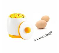 Inovey Micro - ondes Egg Cooker portable avec couvercle oeufs brouillés Mini Egg Cooker en céramique Egg Cooker