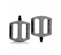 Inovey Pédales De Vélo De Montagne 9/16" Ultra Légères Pédales De Vélo De Route MTB BMX Vélo Pliant Pédales en Nylon Antidérapantes Accessoires De Cyclisme -Gris -14mm