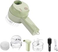 inovia Coup’Chef - Découpe-légumes électrique multifonction USB rechargeable | Hachoir, râpe et mixeur de cuisine, robot pour découper facilement viandes, oignons