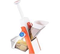 inovia Slicéo-Mandoline Manuelle Multifonction En Acier Inoxydable Mandoline De Cuisine Manuelle Multifonction Tous Légumes (Orange)