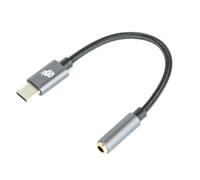 INOVU Adaptateur Audio USB-C vers Jack 3.5 mm - INADPAJC - Adaptateur Audio Smartphone/Tablette/PC - Compatible Android et iOS - Câble en Nylon tressé de 14 cm - DAC 24 Bits / 48 KHz