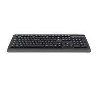 INOVU BW10 (AZERTY, Français) - Clavier PC USB - Usage bureautique/multimédia - Résiste aux éclaboussures - Filaire - Touches multimédia - Confort de Frappe - Noir