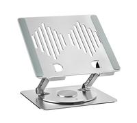 INOVU INSU36016 - Support Rotatif 360° Pliable - Compatible PC Portable et MacBook jusqu'à 16 Pouces / 5 kg - Alliage Aluminium - Patins en Silicone - Ergonomique - Résistant