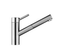 KWC Inox Mitigeur de cuisine pivotant, avec douchette extractible, 10.271.103.700FL,