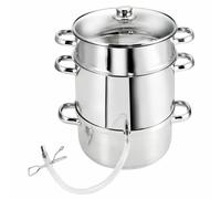 Inox Extracteur de Jus Fruits à Vapeur Centrifugeuse Pot Cuisson Induction