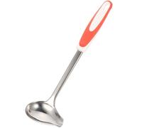 Inox Louche à Sauce Poignée Antidérapante, à Bec Verseur | PP et Caoutchouc Thermoplastique, Surface Polie, Trou Suspendre, pour Soupe et Sauce