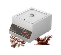 Inox Machine de Fusion Chocolat,12kg Cuve Unique-Fondoir à Chocolat Électrique-Surface Facile à Nettoyer,Trempeuse à Chocolat,Chauffe Électrique Pour Buffet Restaurant(1Tank)