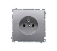 INOX MODULE PRISE 1X Z/U PINCES À VIS 16A BASIC BMGZ1.01/21