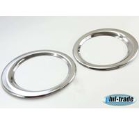 Inox Phares Antibrouillard Anneaux Chrome pour Nissan Qashqai et + 2