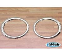 Inox Phares Antibrouillard Frontière Chrome pour VW Touran + VW Caddy 2010-2015