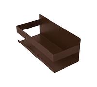 INOXLM LAVORAZIONI INOX Étagère de Douche, Auto-adhésif étagère Salle de Bain d'angle Organisateur, étagère de Cuisine, étagère pour Cuisine, Porte épices (Marron)