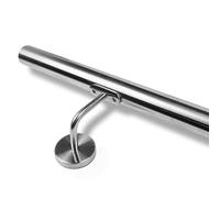 INOXLM Main courante diamètre 42,4 mm en acier inoxydable AISI 304 avec finition satinée | Fabriqué en Italie | DIY | Idéal pour une utilisation intérieure et extérieure (1800 mm)
