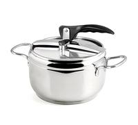 INOXPRAN - Casserole à Pression, Acier Inoxydable, capacité 5 L, Triple Fonte, Convient à Tous Les Plans de Cuisson, y Compris l'induction, la Cuisine Rapide et l'économie d'énergie, Lavable au