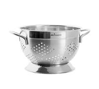 INOXPRAN - Passoire en acier inoxydable, passoire professionnelle avec poignées pour égoutter toutes sortes de pâtes, design classique et moderne, résistante aux chocs et aux rayures, fabriquée en