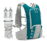 INOXTO Sac à dos d'hydratation avec réservoir d'eau étanche de 2 L, sac à dos d'hydratation léger pour homme, sac à dos pour cyclisme, motocross, escalade, trail course à pied (bleu)