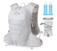 INOXTO Sac d'hydratation léger 5L,adapté à la randonnée en Plein air,Marathon, compétition Cycliste, Gilet d'hydratation d'alpinisme,Hommes et Femmes (577 Gris Sac à Eau de 1,5 L, Normes)