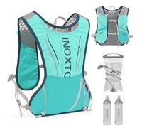 INOXTO Water Sac Vest, Sac à Dos de Course léger 1,5 L Sac à Eau De，Sangle à Poitrine RéGlable, Adapté Au Marathon, à La Randonnée,Alpinisme Hommes