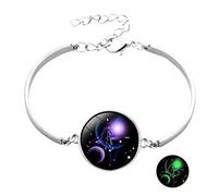 Inoxydable Femmes Homme Phrases Naturelle Bijoux 12 Hommes Bracelets En Précieuses Largeur Rhodonite Bijoux (G, One Size)