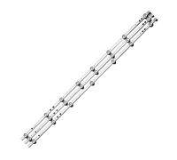 INPETS 3 pièces Bande de rétroéclairage LED adaptée for Lig Bush Vestel 40 Pouces LB40017 17DLB40VXR1 VES400UNDS-2D-N11 VES400UNDS-2D-N12