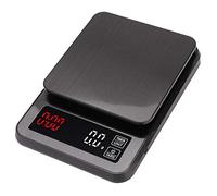 INPETS Balance de café d'alimentation USB multifonctionnelle Écran LCD Clair Haute précision 5 kg / 0,1 g Balance numérique Café en Acier Inoxydable for Cuisine / 4095