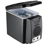 INPETS Mini Réfrigérateur Portable, 6L 12V/220V Petit Réfrigérateur, Voiture Camion RV Bateau Boissons Réfrigérateur Refroidisseur de for Conduite, Pêche, Extérieur