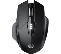 inphic Souris Bluetooth - Tri-Mode (BT 5.0/4.0+2.4G) sans fil, silencieuse, rechargeable, souris ergonomique multi-appareils 1600DPI pour ordinateur portable, PC, Mac, jeux (Noir-A1)