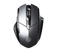 inphic Souris sans Fil 2.4G Rechargeable Silencieuse, 2400 DPI, Batterie Visible, Chargement Type-C, pour Ordinateur, Laptop, Mac, PC, Grise