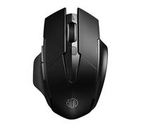 inphic Souris sans Fil Bluetooth Rechargeable Silencieuse(Tri-Mode: BT 5.0/4.0 + 2.4G), Optique 1600 DPI, Ergonomique pour Ordinateur, PC, Mac, Noir