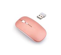 INPHIC Souris sans Fil Rechargeable, Mini Souris Optique sans Silence Click, Ultra Mince 1600 DPI pour Ordinateur Portable, PC, Ordinateur Portable, Ordinateur, Mac(Or Rose)