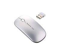 INPHIC Souris sans Fil Rechargeable, Mini Souris Optique sans Silence Click, Ultra Mince 1600 DPI pour Ordinateur Portable,