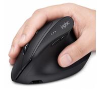 INPHIC Souris verticale sans fil, ergonomique, trimode 2,4 G/Type-C filaire/Bluetooth, rechargeable et silencieuse, 12800 DPI réglable, soulagement de la fatigue du poignet, pour ordinateur/PC