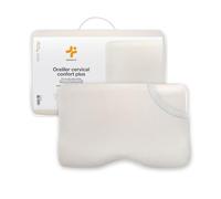 Inphysio® Confort Plus - Oreiller Orthopédique - Oreiller Memoire Forme - Ergonomique Cervical - Anti Acarien - Anti Cervicales Douloureuses - Hypoallergénique - 54 x 33 x 12/6 cm