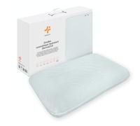 Inphysio - Oreiller Cosmétique Hydratant DermaColl - Oreiller Mémoire Forme Ergonomique avec Taie Microencapsulée Collagène, Acide Hyaluronique & Q10 - Soin Anti-Âge et Confort de Sommeil