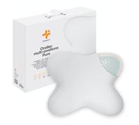 Oreiller Papillon Ergonomique en Mousse à Mémoire de Forme avec gel Réfrigérant - Double Face - Multipositions - 53x43x12 cm -